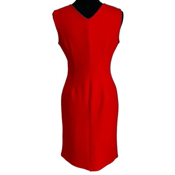 Ava Red Sheath Slip On Dress Size Medium NWT - Picture 5 of 10